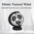 Rotating Plastic USB Rechargeable Table Desk Fan